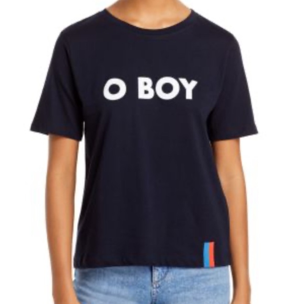 NWT KULE The Modern O Boy Graphic Tee Size S Color Navy